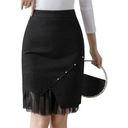 Womens Skirts Fashion Mini Skirt Elastic Waist Package Hip Skirt High Waist Skirts Womens Plus Size S-5XL