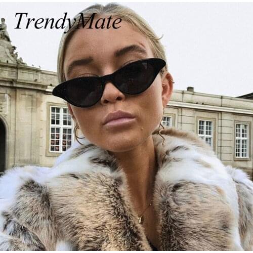 Women Cateye Vintage Sunglasses Brand Designer Retro Points Sun Glasses superstar Female Lady Eyeglass Cat Eye 1368T