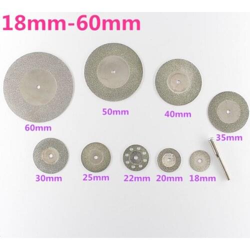 10pcs/set Diamond Cutting Disc for Dremel Tools Accessories Mini Saw Blade Diamond Grinding Wheel Rotary Tool Wheel Circular Saw
