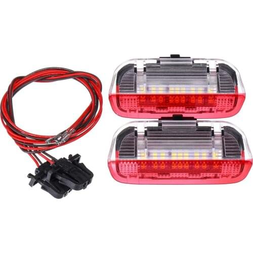 2 / 4pcs car door warning light welcome projection lampfor VW/Passat B6 B7 CC Golf 6 7/Jetta MK5 MK6 Tiguan Scirocco