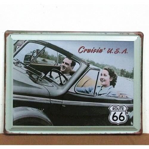 30pcs/lot Metal Sign shabby chic Retro Vintage sign iron painting art wall decorative painting Nostalgic classic man cave