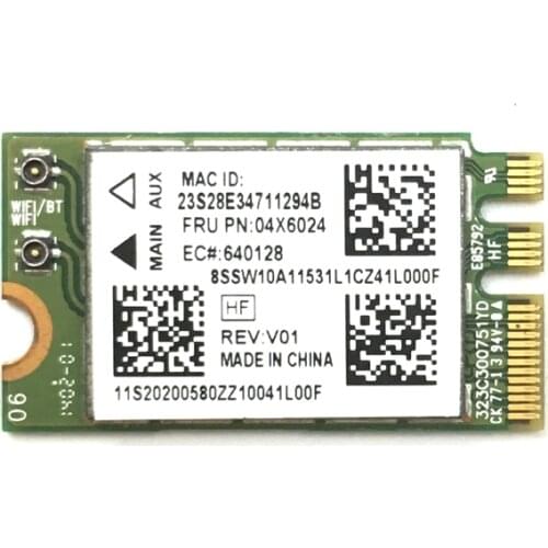 Atheros Original Wifi Bluetooth 4.0 QCNFA335 NGFF Wireless Card For G40-30 G50-30 45 70 B50 Z50-70 V1000 Flex 20 FRU: 04X6024