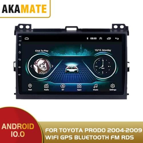 Android 10 Car Stereo Multimedia Video Player AM/FM GPS Navigation WIFI Bluetooth Carpaly For Toyota Prado 2004 2005 2006-2009