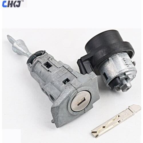 CHKJ Car Door Lock Cylinder For Volkswagen Lamando Golf 7 Replacement Auto Lock Cylinder With 1 Key For Locksmith Tool