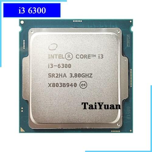 Intel Core i3-6300 i3 6300 3.8 GHz Dual-Core Quad-Thread CPU Processor 4M 51W LGA 1151