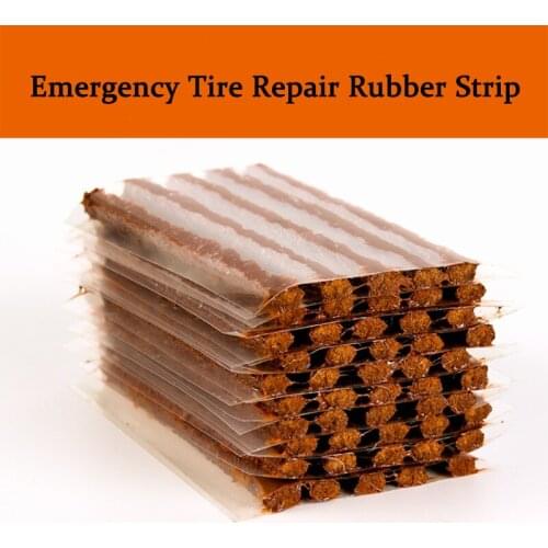 50x Tubeless Tire Repair Strip Stiring Glue Car Tyre Puncture Emergency Tool For Car Motorcycle Bike Tyre Repairing Rubber Strip