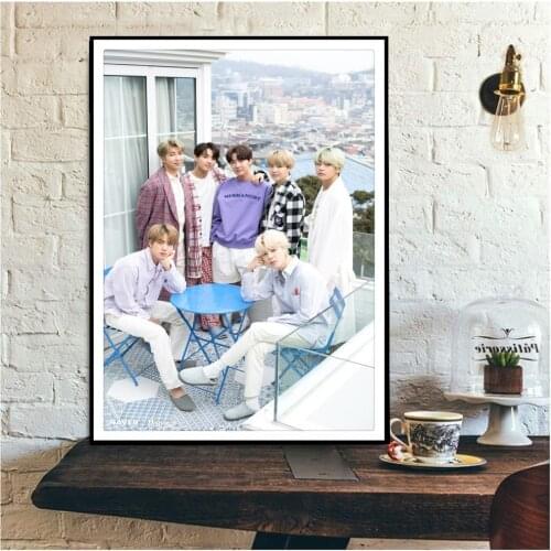 Korean Boys KPOP Fashion Bangtan Boys New Ablum White Day Poster Fans Gift Stationery White Cardboard Poster Y10