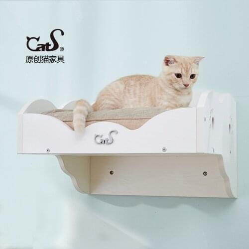 Cat Furniture Cat Wall Series Of Wall Cat Bed Solid Wood Ecological Board Cat Litter Cat House Cat Jumping Platform
