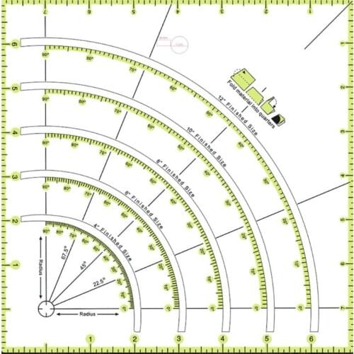 Multifunction Acrylic Patchwork Drawing Ruler Quilting Sewing Measuring Tools