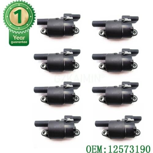 Set 8 High Quality New Ignition Coil Ignition Coil Pack 12573190 FOR LS2 LS3 LS4 LS7 FOR Cadillac FOR Chevrolet