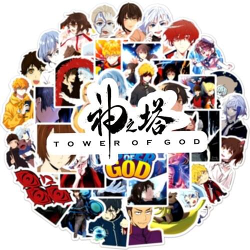 10/50Pcs TOWER OF-GOD Stickers Pack Skateboard Fridge Guitar Laptop Motorcycle Luggage Cartoon Waterproof Kids Sticker Toys