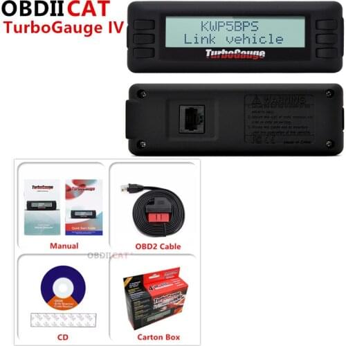 OBDIICAT TurboGauge IV 4 in 1 Vehicle Computer OBDII/EOBD Car Trip Computer / Digital Gauges/ Scan Gauge/ Car Scanner Tool