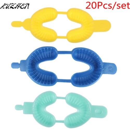 20PCS Disposable Dental Tray Fluoride Foam Impression Trays Dentistry Instrument Dentist Materials Large Medium Small Size