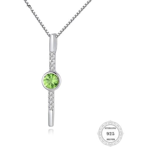 Band Necklace Green Stone,Brand New Thomas Style Glam Fashion Good Jewelry For Women 2020 Ts Gift In 925 Sterling Silver