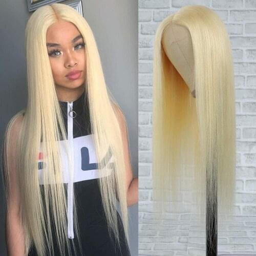 150% Density T Part 613 Lace Front Wig Preplucked 13x4 Straight Lace Front Human Hair Wigs Glueless Transparent Lace Wigs COLODO