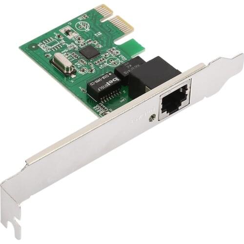 10/100/1000Mbps Gigabit Ethernet PCI Express Network Card PCIe RJ45 LAN Network Adapter for Desktop Computer PC Driver Free
