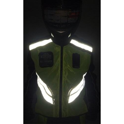 Motorcycle Reflective Vest High Visibility Riding Jacket Rider Night Warning Safety Waistcoat Work Security Team Clothing