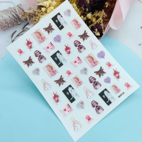 Diy Japanese Style Thin Light Traceless Nail Stickers Back Glue Adhesive Girls Dry Nail Decals Nail Art Manicure Nail Foils