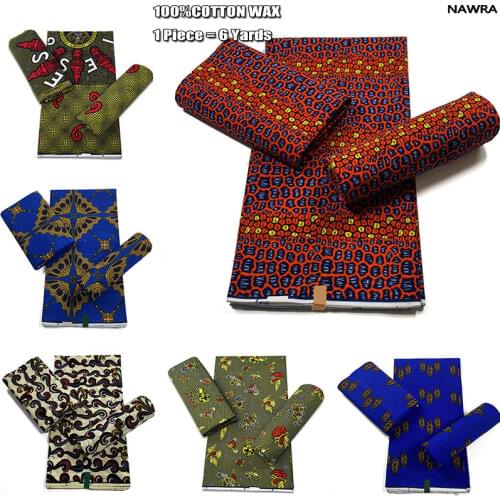 Ankara wax fabric 2021 high quality african wax print fabric 100% cotton soft african guaranteed veritable real wax for dresses