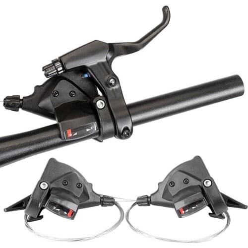 2Pcs 3x7/8/9/10/11 Speed Bicycle Shifter Brake MTB Mountain Road Bike Riding Cycling Disc Brake Levers with Shift Cable Hot Sale