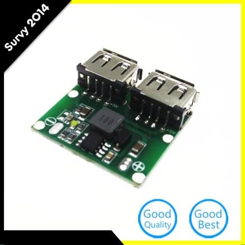 6~24V 12V to 5.2V 3A Dual USB DC-DC Step Down Charger Power Supply Module Output