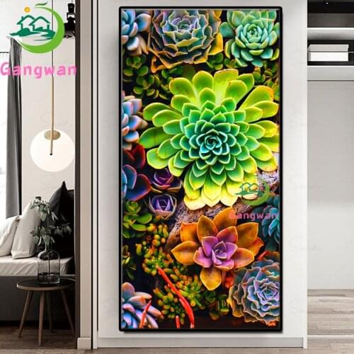 Succulent plants 5d diamond painting sale diamond set mosaic Green Plant diamond embroidery full square/round drill for home art