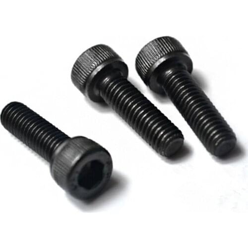 50PCS M2 12.9 Black Cylinder Head Hex Socket Screw Cup Head Bolts M2*3/4/5/6/8/10/12/14/16/18/20mm