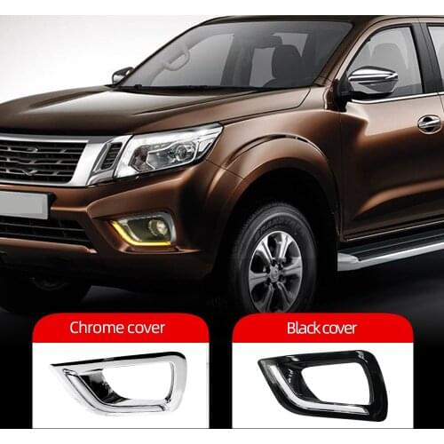 CSCSNL 1 Set LED Daytime Running Light For Nissan Navara NP300 2015 2016 2017 2018 LED DRL Daylight Fog Light with Yellow