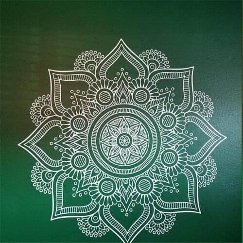 Mandala Flower Wallpaper Vinyl Home Decor Mural Living Room Wallpaper Art Sticker Mural Indian Bedroom Living Room Sticker