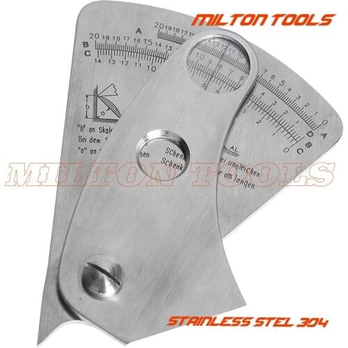 Seltor Weld Gauge Range Deflection Fan Sector Welding Gauge Ruler Welding Inspection Gauge caliper