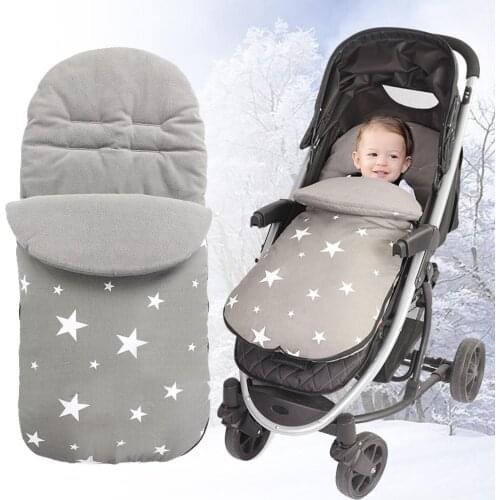 Baby Sleeping Bag Winter Infant Warm Waterproof Sack Baby Stroller Envelope Sleepsacks Thickened Fleece-lined Sleeping Bag