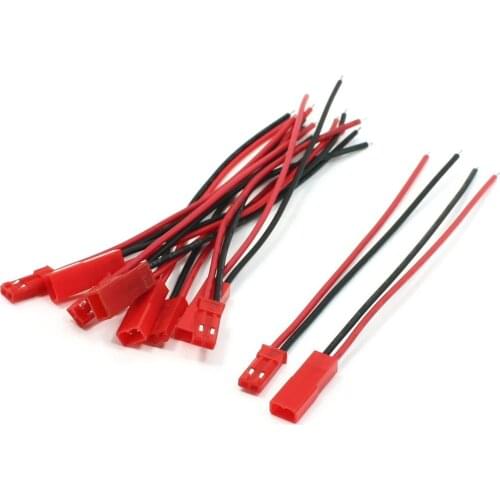 IMC Hot 5 Pairs 22AWG Cable 2Pin JST M F Plug for RC Battery Motor Connection