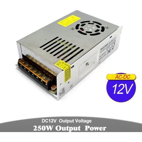 Switching Power Supply unit DC 12V 21A 250W LED Driver Transformers 220V 110V AC DC12V Power Source for CCTV camera LED Lamp
