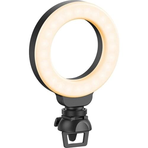 Ring Light for Laptop Computer, Video Conference Lighting with Clip and Tripod, For Live Streaming, Video Recording