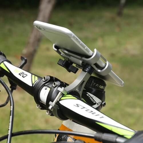 Bicycle Aluminum Alloy Fixed Navigation Mobile Phone Holder Bracket For Motorcycle Bike Handlebar Mobile Phone Support