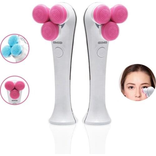 Ultrasonic Mini Facia Ceaner Electric Remove Blackheads Silicone Vibration Massager Brush Deep Cleasing Beauty Equipment