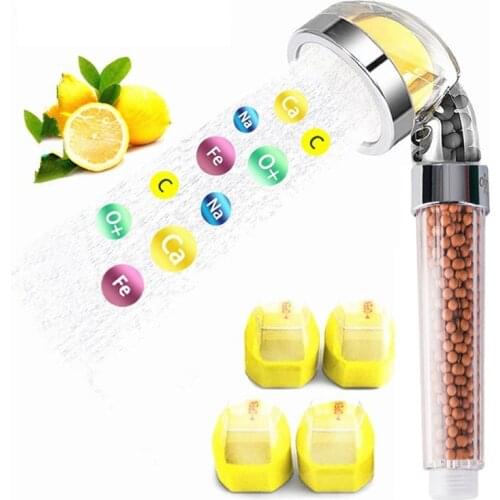 Lemon Aroma Spa Negative Ion Bathroom Shower Head