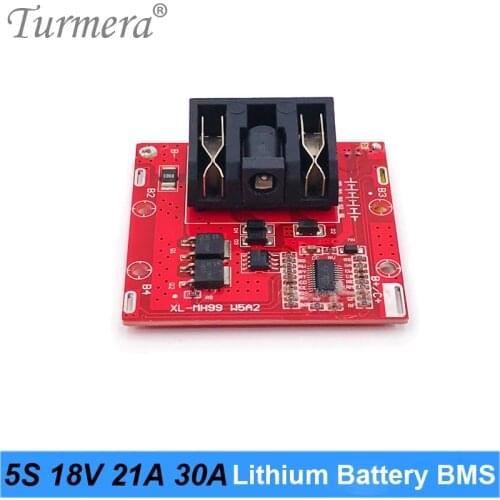 BMS Lithium Battery 5S 18V 21V 30A BMS Protected Board for 18V 21V Screwdriver Shura Electric Drill Fit for DDEWALT Use Turmera