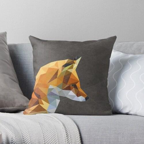 LP Fox Throw Pillow Cushion Cover Polyester throw pillows case on sofa home living room car seat decor 45x45cm
