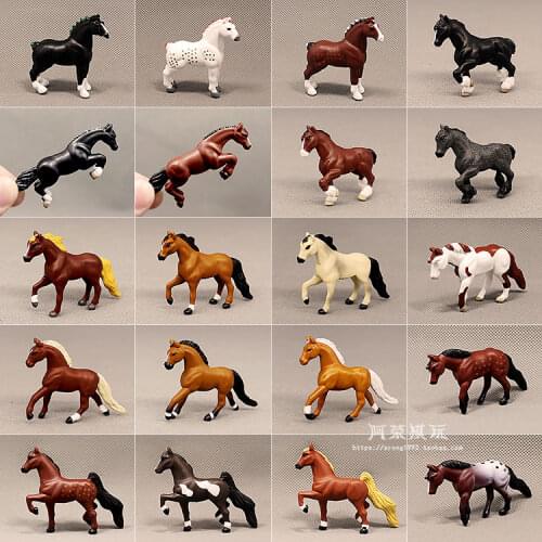 Horse Model Appaloosa Lusitano Clydesdale Haflinger Pony Steed Pinto Stallion Ranch Wild Animal Figure Collectible Figurine Toys
