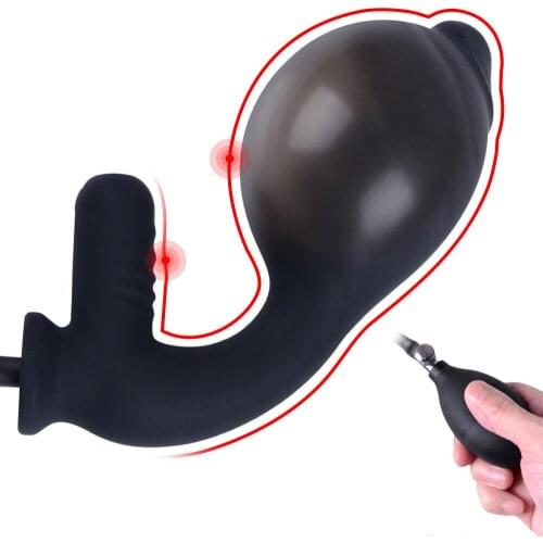 Super Large Inflatable Anal Plug Vibrator Dildo Pump Anal Dilator Expandable Butt Plug Anal Balls Sex Toys Vagina Masturbator