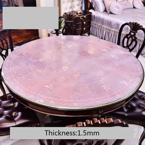 Mantel Plastico Tischdecke Household Item Round Ronde Redonda PVC Tablecloth Nappe Cover Toalha De Mesa Manteles Table Cloth
