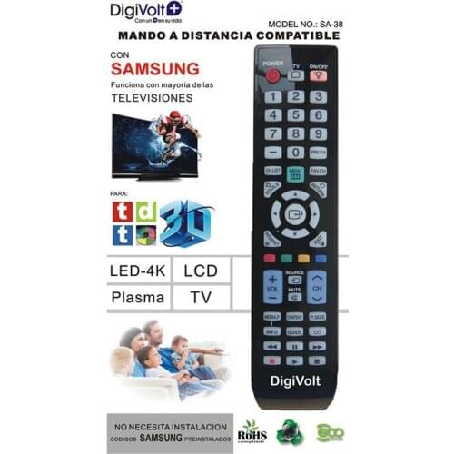 REMOTE for SAMSUNG TV No need set LCD LED PLASMA LED4K
