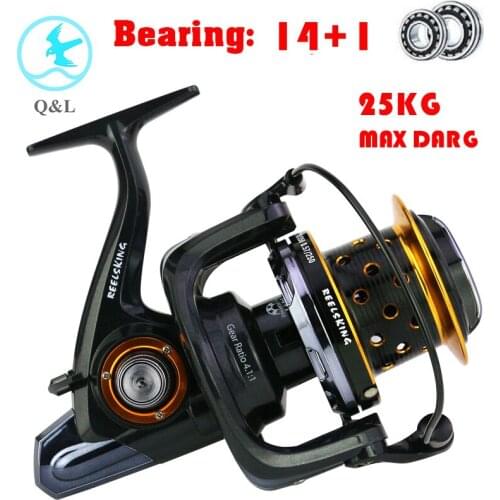 Q&L 8000-10000 Trolling Reel long shot casting carp All metal spool spinning big sea fishing reel Jigging