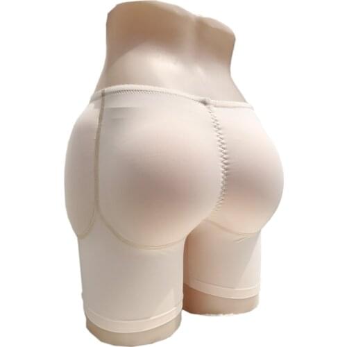 Low-waisted Padded Panty And 4PS Hip Butt Pads Combo Crossdresser Body Shaping Products False Hip Butt Enhancer