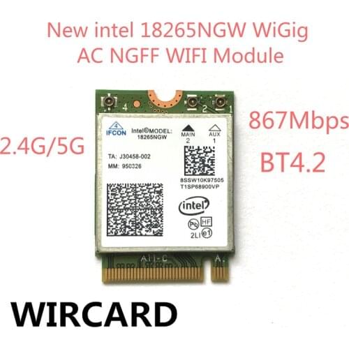 Tri-Band Wireless-AC 2.4G/5G BT 4.2 For Intel 18265NGW Bluetooth 4.2 WIFI Module 867Mbps Wireless Card