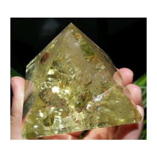 WBY---704+++Natural Citrine Quartz Crystal Pyramid Healing China