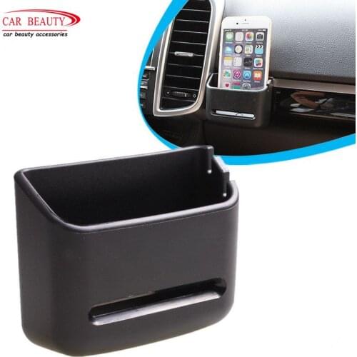 Car Storage Box For Coin Card Mobile Phone Holder Auto Interior Supplies Sundries Bracket Soft PVC Car Organizer Box Accessories