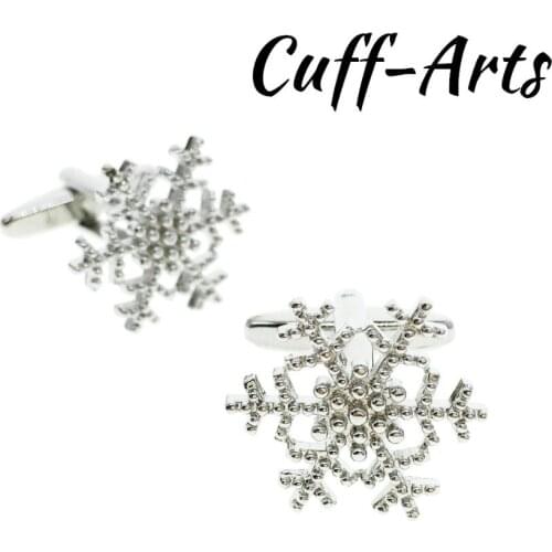 Cufflinks Snowflake Christmas Cufflinks Shirt Cuff links Gifts for Men Gemelos Les Boutons De Manchette by Cuffarts C10256