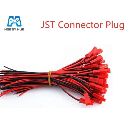 10pairs Wholesale JST Connector Plug for RC helicopter parts 100mm JST Connector Plug for RC Lipo Battery With Connect Cable